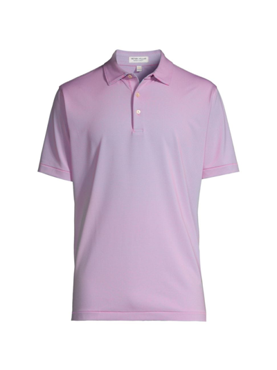 Shop Peter Millar Men's Crown Sport Jubilee Performance Jersey Polo Shirt In Pink Ruby