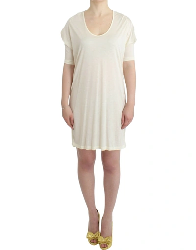 Shop Costume National Chic White Modal Above-knee Women's Dress