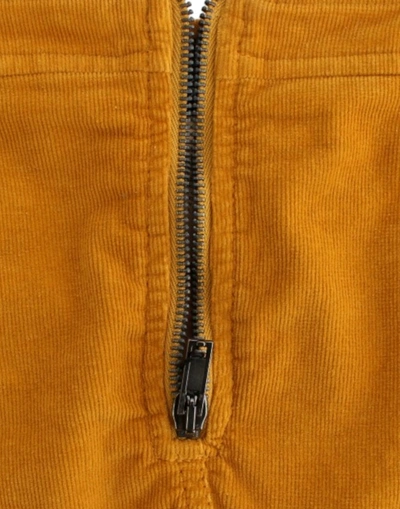 Costume National Chic Yellow Corduroy Mini Skirt In Yellow