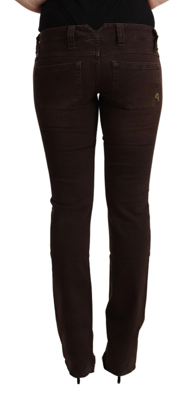 Shop Cycle Brown Cotton Stretch Low Waist Slim Fit Denim Women's Jeans