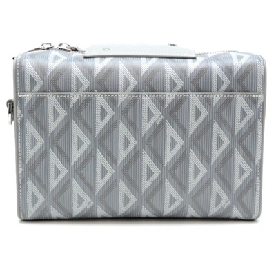 Shop Dior Grey Canvas Shoulder Bag ()