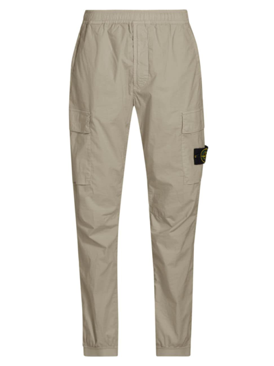 Shop Stone Island Men's Lightweight Tapered Cargo Pants In Sand