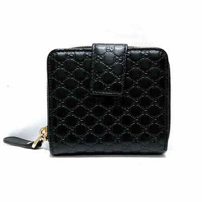 Shop Gucci Black Leather Wallet  ()