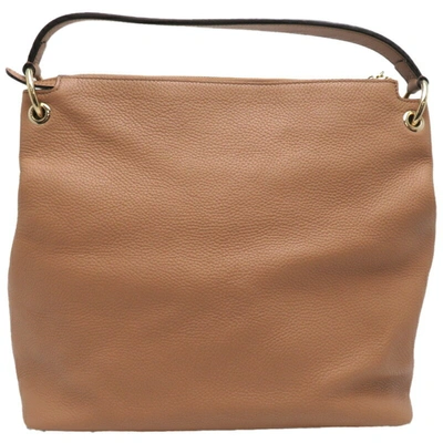 Shop Gucci Soho Beige Leather Tote Bag ()