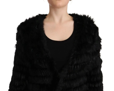 Shop Just Cavalli Elegant Tasseled V-neck Black Women's Cardigan