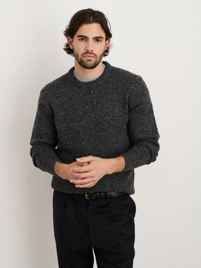 Alex Mill Donegal Crewneck Sweater In Charcoal