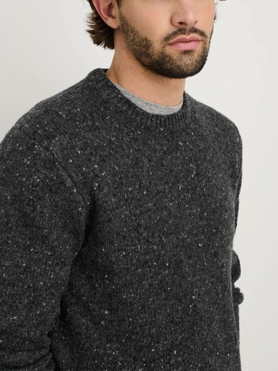 Alex Mill Donegal Crewneck Sweater In Charcoal