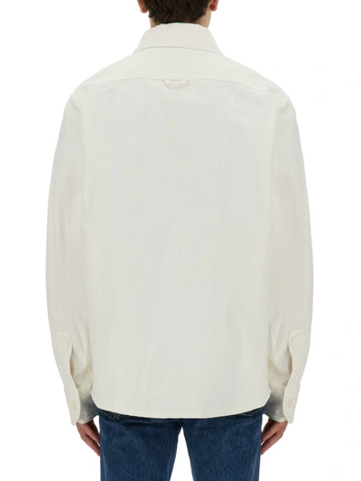 Shop Apc A.p.c. Denim Shirt In White