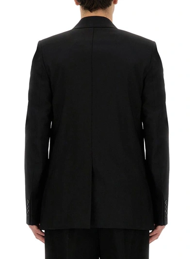 Shop Ami Alexandre Mattiussi Ami Paris Double-breasted Jacket In Black