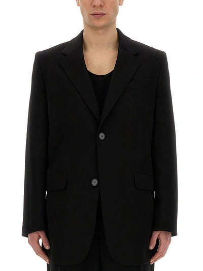 Shop Ami Alexandre Mattiussi Ami Paris Oversize Jacket In Black