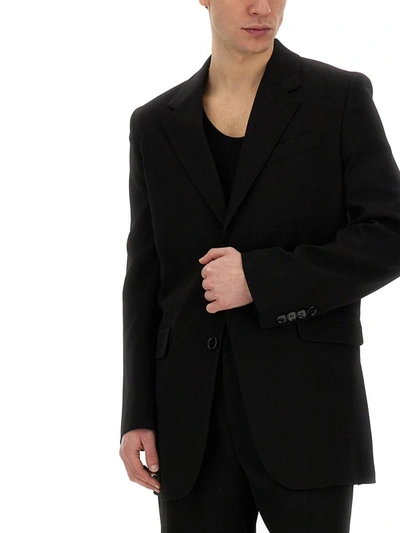 Shop Ami Alexandre Mattiussi Ami Paris Oversize Jacket In Black