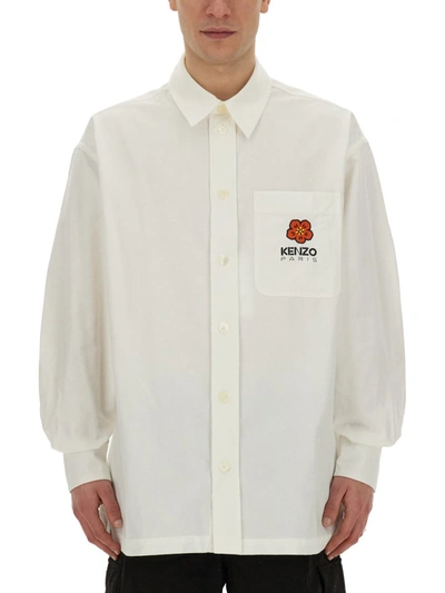 Shop Kenzo Boke Flower Shirt In White