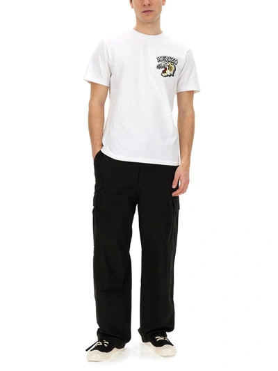 Shop Kenzo "tiger Varsity" T-shirt In White