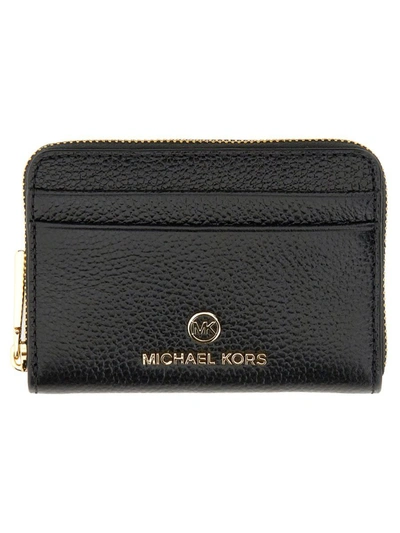 Shop Michael Michael Kors Michael Kors Jet Set Charm Wallet In Black