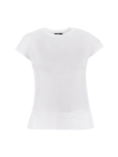 Shop Elisabetta Franchi Cotton T-shirt In White