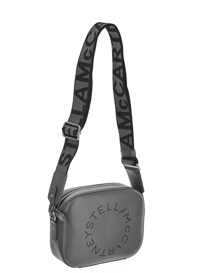 Shop Stella Mccartney Small Camera Bag In Grey