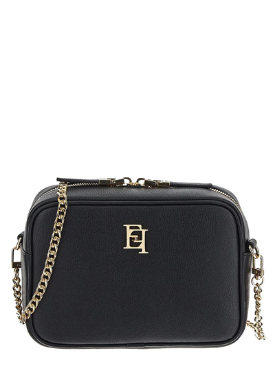 Shop Elisabetta Franchi Camera Bag In Black
