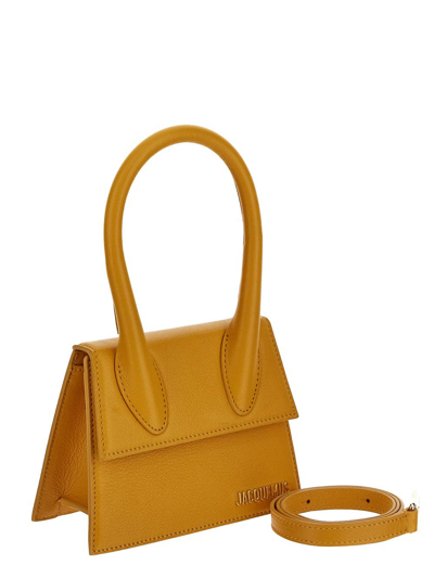 Shop Jacquemus Le Chiquito Moyen Handbag In Orange