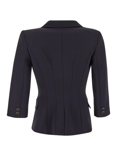 Shop Elisabetta Franchi Tight Jacket In Black