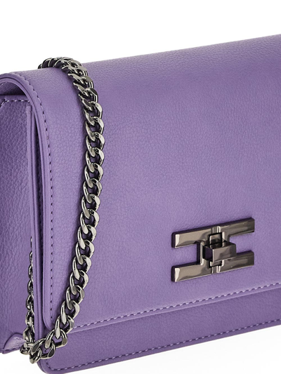 Shop Elisabetta Franchi Cross Body Bag In Purple