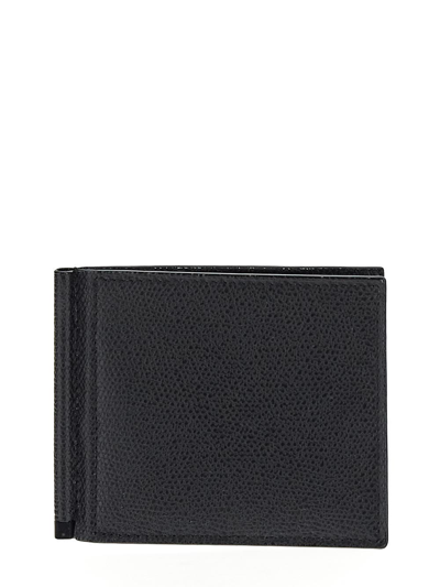 Shop Valextra Grip Wallet In Black
