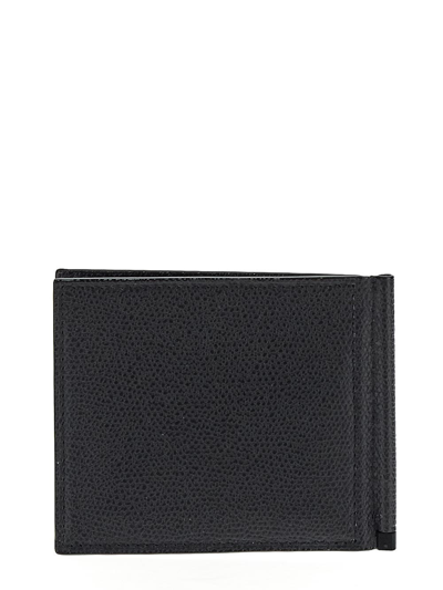 Shop Valextra Grip Wallet In Black