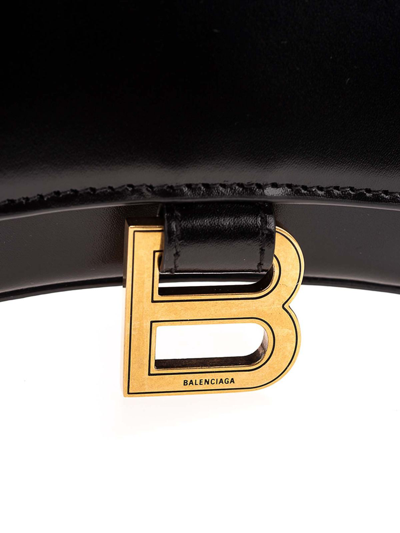 Shop Balenciaga Bolsa Bandolera - Hourglass Mini In Black
