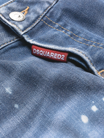 Shop Dsquared2 Faded Effect Jeans In Blue