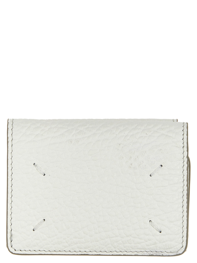 Shop Maison Margiela Stitching Wallet In White