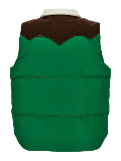 Shop Lc23 Paneled Vest In Verde