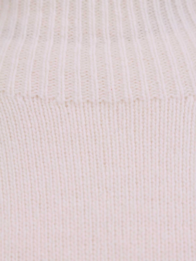 Shop Le 17 Septembre Wool Blend Turtleneck Sweater In Blanco