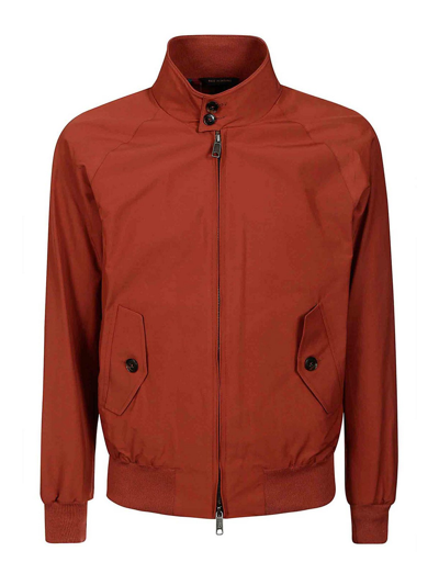 Shop Baracuta Barracuta Jacket In Rojo Oscuro