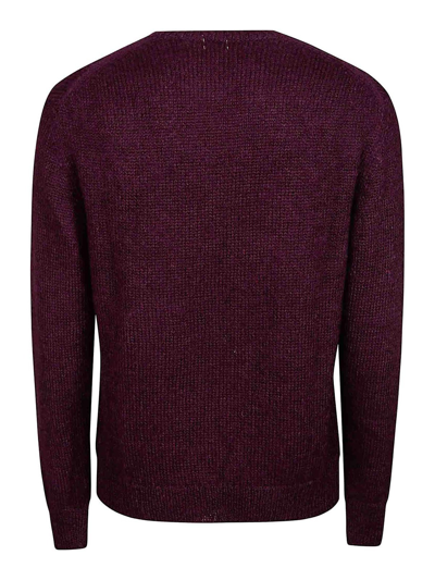 Shop Massimo Alba Crew-neck Sweater In Púrpura