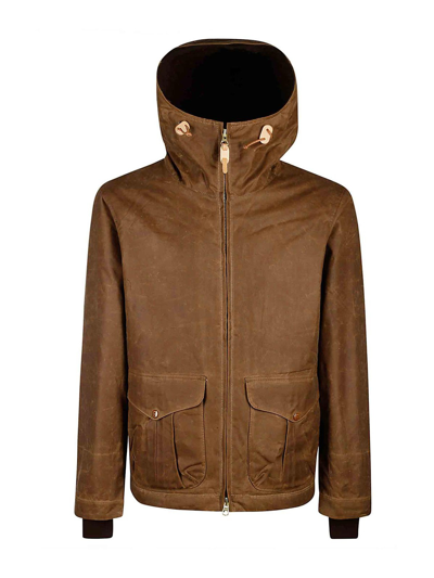 Shop Manifattura Ceccarelli Brown Cotton Jacket In Beis