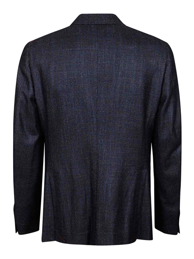 Shop Isaia Versatile Jacket In Azul