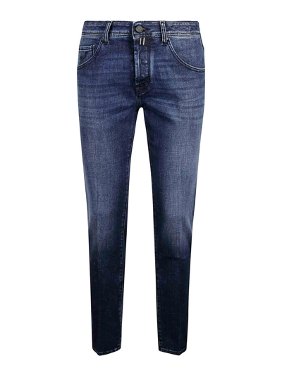 Shop Jacob Cohen Nick Slim Jeans In Azul