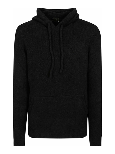 Shop Roberto Collina Cotton Hoodie In Negro