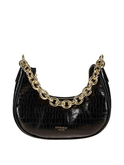 Shop Avenue67 Leather Bag In Negro