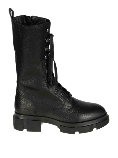 Shop Copenhagen Leather Boots In Negro