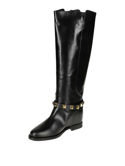 Shop Via Roma 15 Boots In Negro