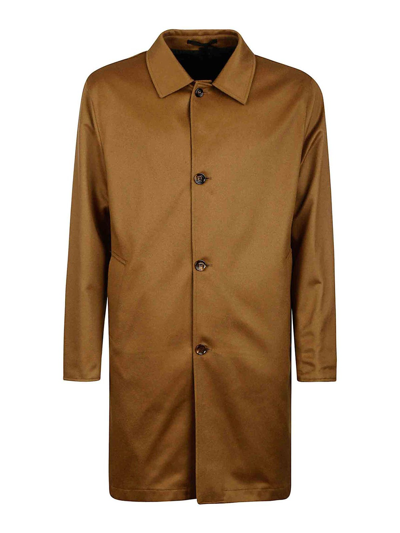 Shop Kired Reversible Cashmere Coat In Camel