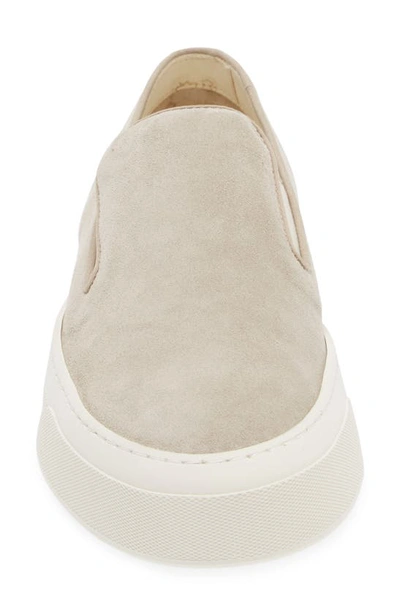 Shop Common Projects Suede Slip-on Sneaker In Warm Grey