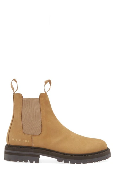 Shop Common Projects Chelsea Boot In Tan