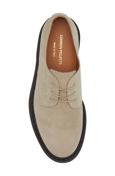 Shop Common Projects Plain Toe Derby In Grey