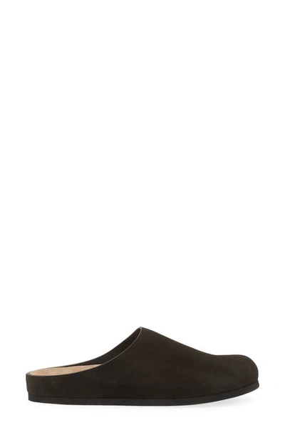 Shop Common Projects Suede Clog In Brown