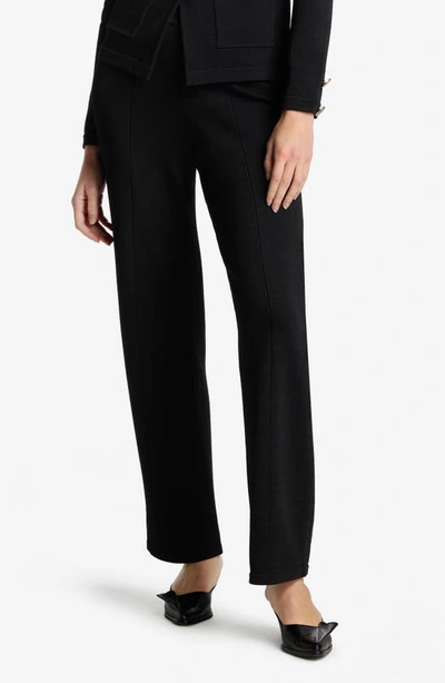 Shop St John Santiago Straight Leg Pants In Black