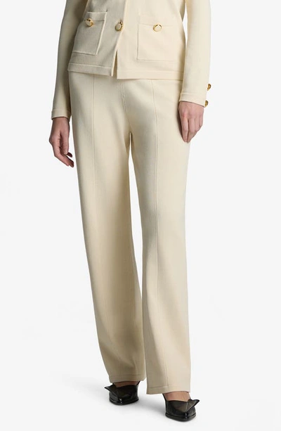 St John Santiago Knit Pant In Ecru