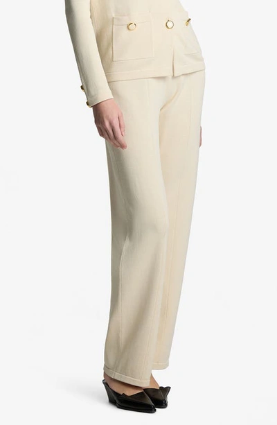 St John Santiago Knit Pant In Ecru