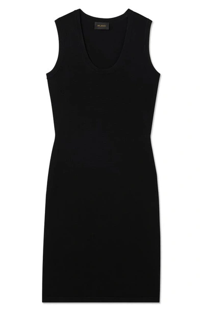 St John Santiago Knit Scoop Neck Dress In Black