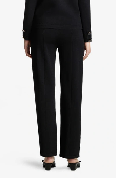 St John Santiago Knit Button Jacket In Black